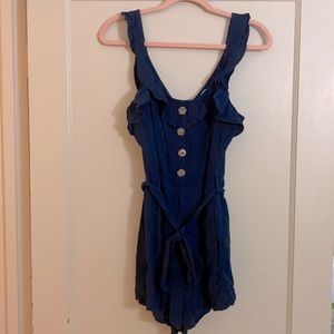NWT; She and Sky Romper; Navy, SizeM